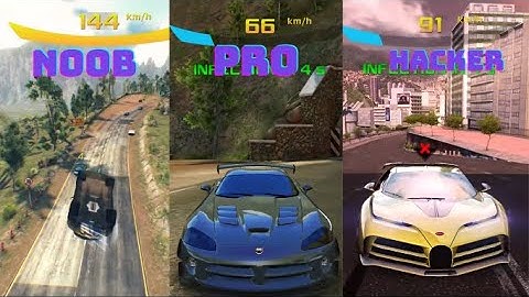 Asphalt 8 Noob vs Pro vs Hacker vs God Infection
