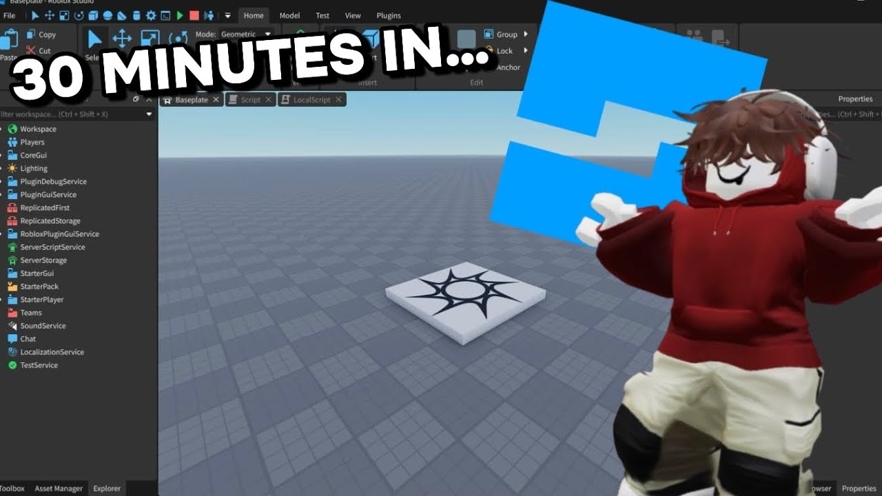 Idiot Tries To Make A Roblox Game In Under An Hour