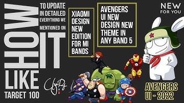 Band 5 | Avenger UI | For All Mi Band 5 Manual Update | UzaiRs