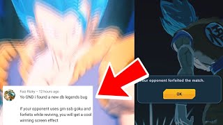 Forfeiting During Lf Revival Ui Goku Animation ? Screen Shaking Effect Bug Dragon Ball Legends