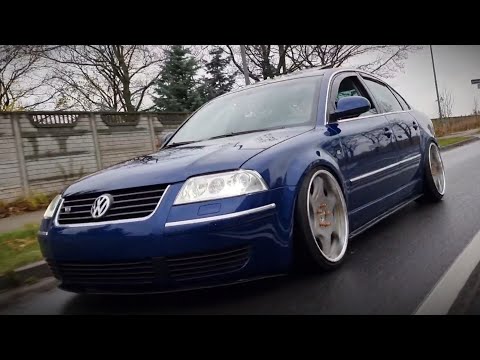 VW Passat B6 Bagged on OEM Rims Tuning Project by Radu 