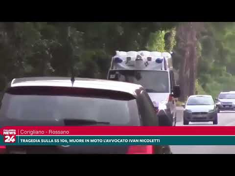 Video Tragedia sulla Statale 106, perde la vita lavvocato Ivan Nicoletti. Comunità sotto shock a…