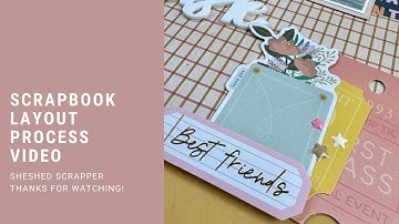 Scrapbook Layout Process Video//ACOT Weekly Sketch Challenge//Live and Let Grow//Jen Hadfield
