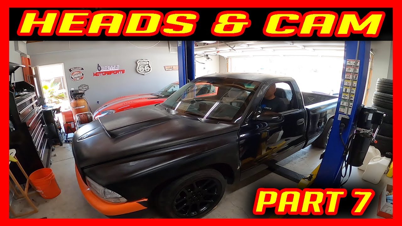 HEADS & CAM 5.9L Magnum Dodge Dakota R/T PART 7 YouTube