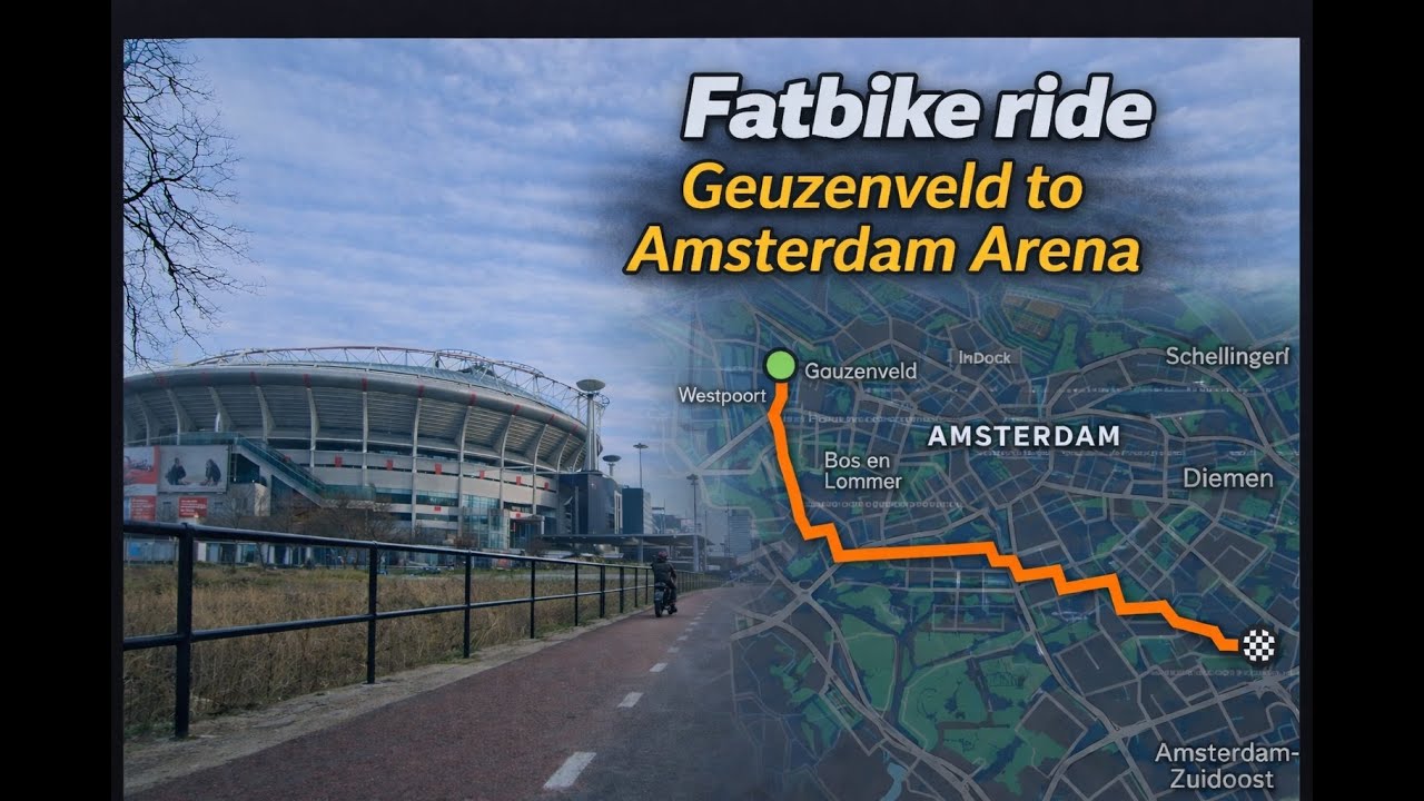 Geuzenveld → Amsterdam Arena | Fatbike ride through suburban Amsterdam