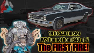 Mopar 340 W2 Tunnel Ram Rowdy Roller Cam Build Finale pt7 @talljohnsfunshop2722 #mopar #family