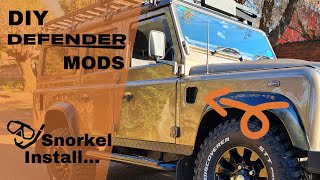 Unconventional - Defender Snorkel Install. Defender Td5 Snorkel Install