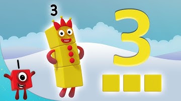 Numberblocks - The Number 3 | Learn to Count | Learning Blocks