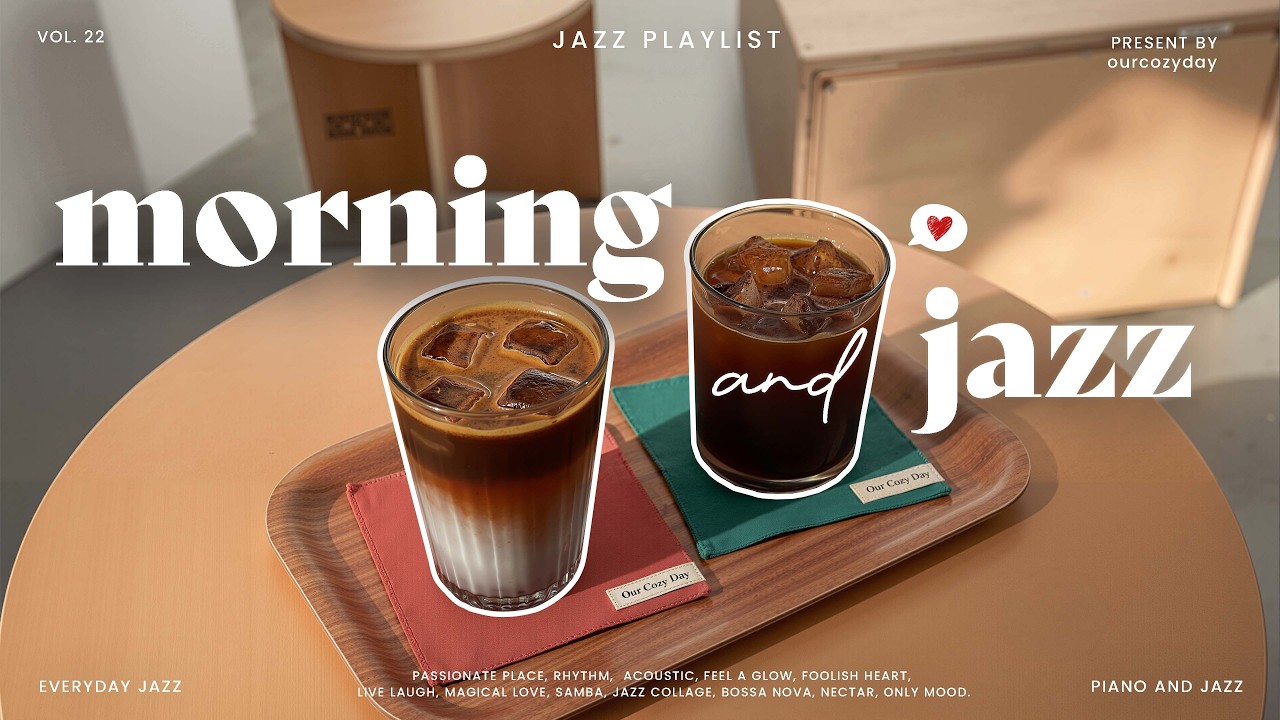 Playlist | Morning Energy With Spring Coffee Jazz BGM☕ | Relaxing Jazz Café Music to Boost Your Day