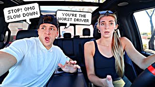 Making My Wife Drive Then Calling Her A Bad Driver!! *FUNNY*