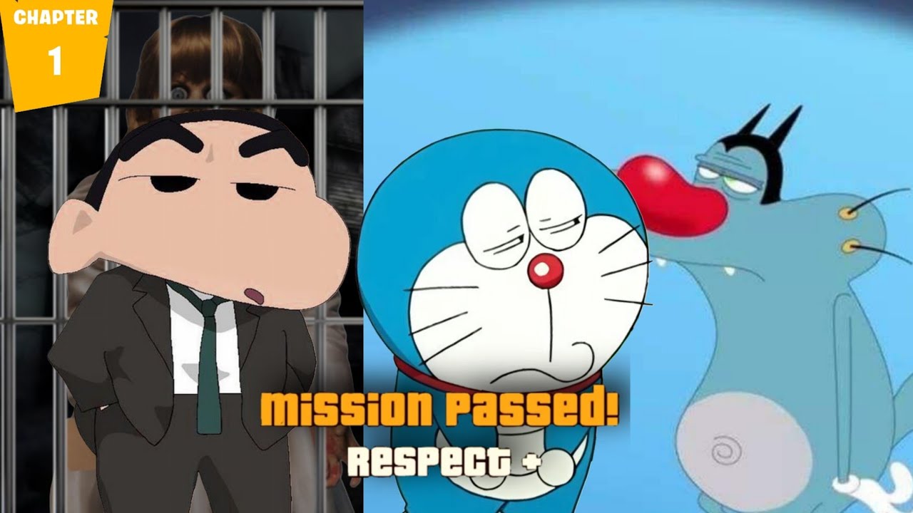 Annabelle dol पकडा - DOREMON, SHINCHEN AND OGGY ( paranormal expert team ) HORROR STORY PART-1 WATCH