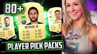 NEYMAR IN THE 80+ PLAYER PICK PACKS!! FIFA 21