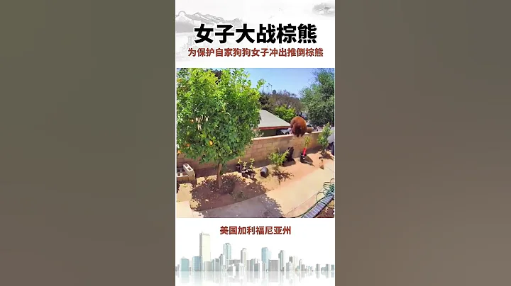 为保护自家狗狗 女子大战棕熊 - 天天要闻