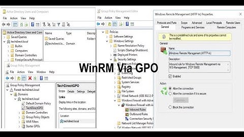 How to Enable and Configure WinRM via GPO