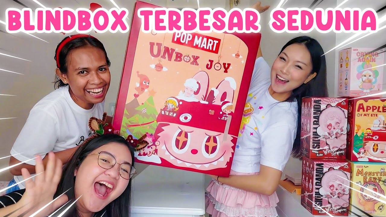UNBOXING BLIND BOX POPMART TERBESAR SEDUNIA 😱🤩