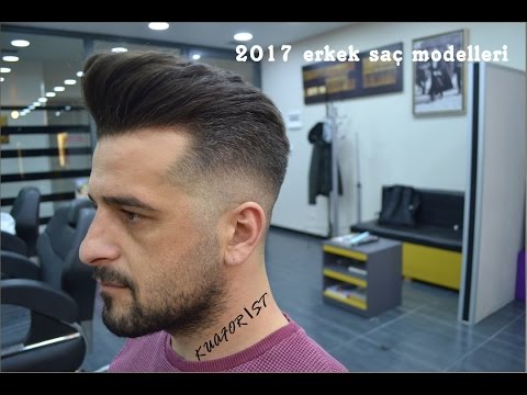 2017 ERKEK SAÇ MODELLERİ | SKİNFADE HAİRCUT | POMPADOUR HAİRCUT