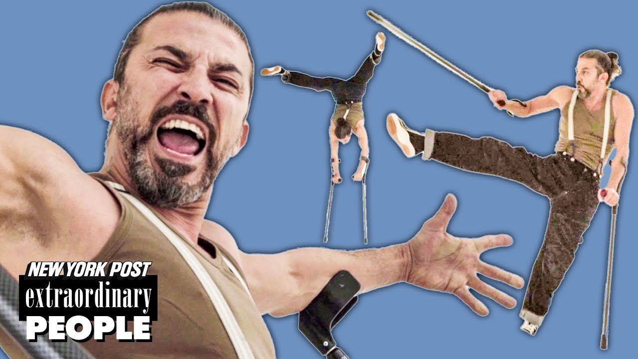 Paralyzed Polio Survivor Breakdances on Crutches and in Wheelchair | Extraordinary People | NY Post