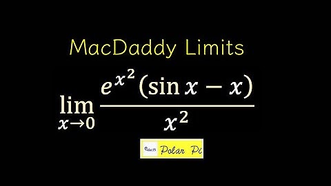 (Limits Using MacLaurin Series:)