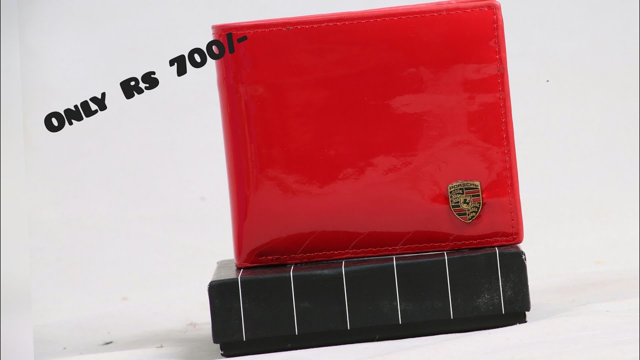 Leather Wallet For Men’s In Red Color