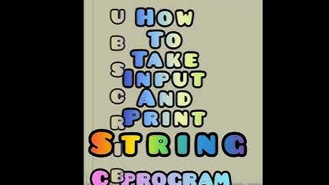 How to take input and print STRING variable || C program #shorts #coding #programming #c_tutorial