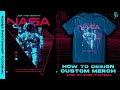 Designing a NASA Streetwear TShirt | Photoshop Tutorial 2021