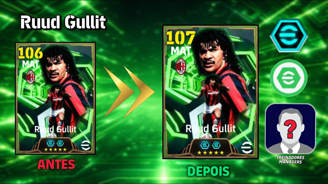 🎯 GULLIT 107 + TÉCNICOS que AUMENTAM o OVER | eFootball 🔥
