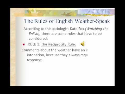 Weather-speak