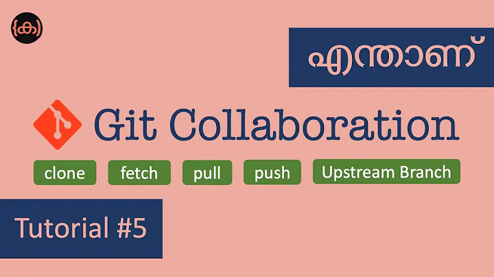 Git Collaboration | Tutorial #5 | Code Malayalam | clone | fetch | push | pull | Upstream branch