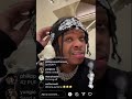 42 Dugg IG live Says He Spent 1 Million in the Amiri store & Got a free T Shirt