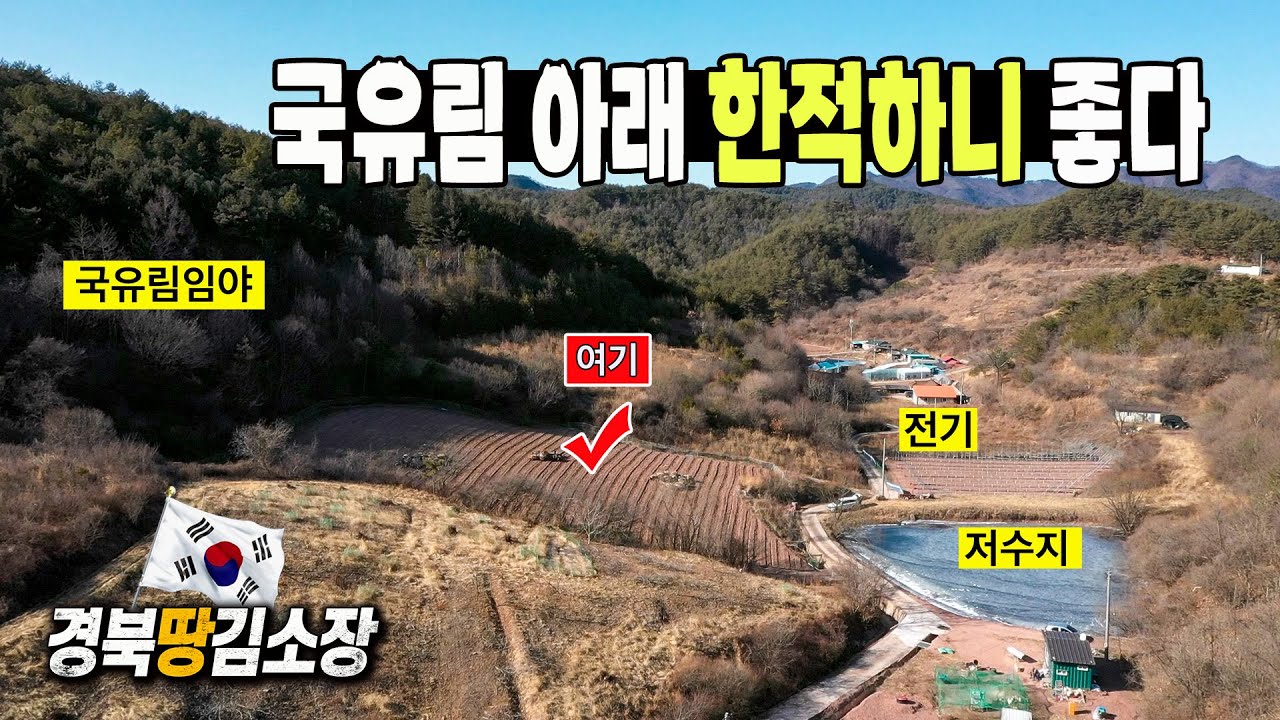 ★경북땅김소장★[매번977번] 400고지 국유림 아래 한적하니 좋다