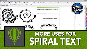 More Spiral Text and Stuff in CorelDraw