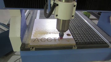 Acctek AKM6090 Vacuum table CNC machine milling on wood