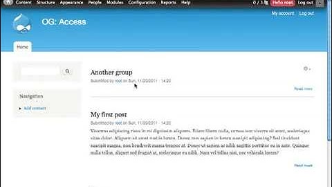 D7 Organic Groups pt 9- Roles & Permissions