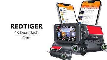 ROVE R3 | 3 Channel Dash Cam Front and Rear with Cabin - R3 Dash Cam, 3” IPS Touch Screen