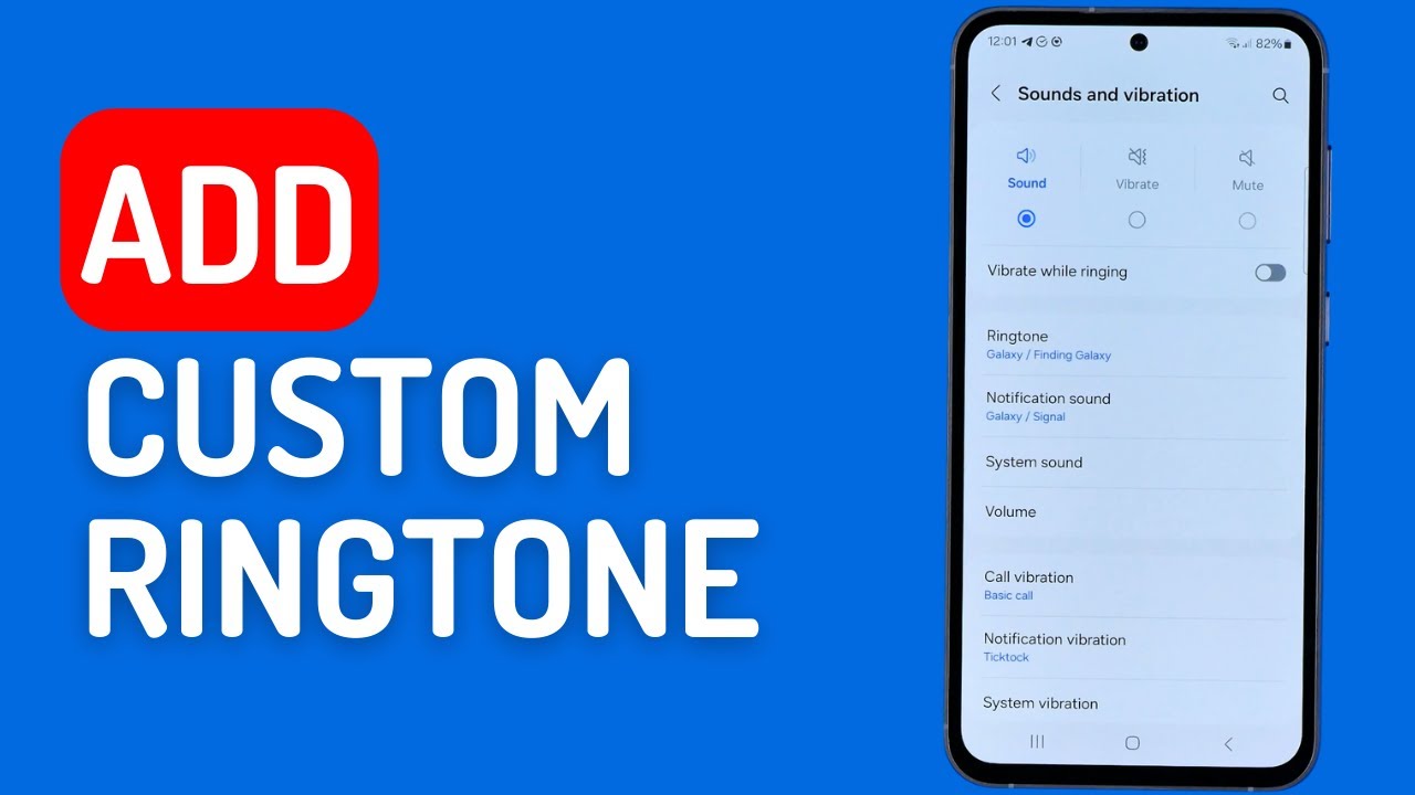 How to Add a Custom Ringtone on Samsung Galaxy S 23 - YouTube