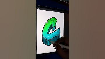 How To Draw Graffiti with Cracks  A to Z a procreate tutorial  Graffiti A #graffitiletters  #berthox