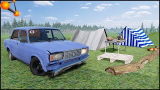 ДОЕХАТЬ до ПИКНИКА! БЕЗДОРОЖЬЕ на ПУЗОТЕРКАХ! - BeamNg Drive