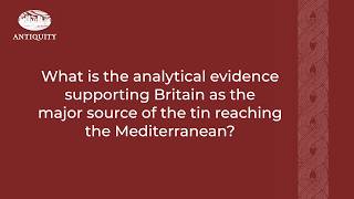 What is the analytical evidence supporting Britain as a major Bronze Age tin source?