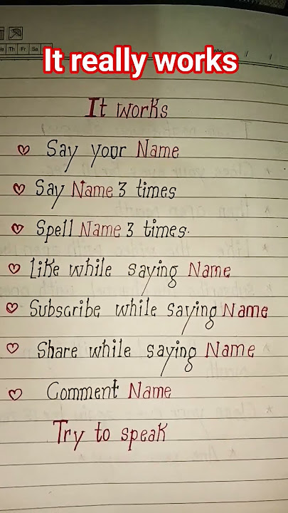 saying your name 🤗🤗 #foryou #fun #art #writing #english #memes #trending #viral #shortsfeed #short