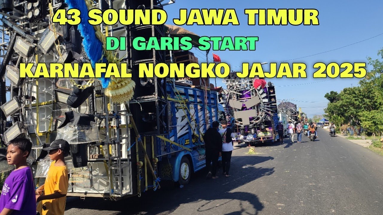 Rekor muri 43 sound jawa timur di garis start karnaval nongko jajar