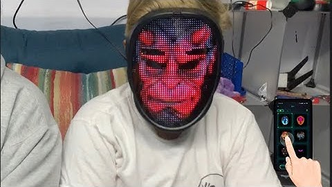 Unboxing led shining mask face changing mask