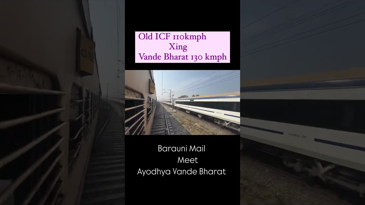 ICF 110 kmph Train vs Vande Bharat 130kmph 🔥 