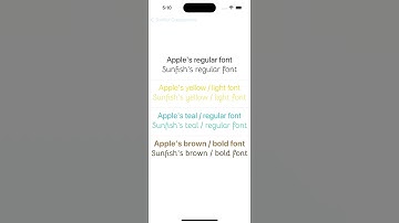 Demo video for SwiftUI Design Library called SwiftUIDesignList