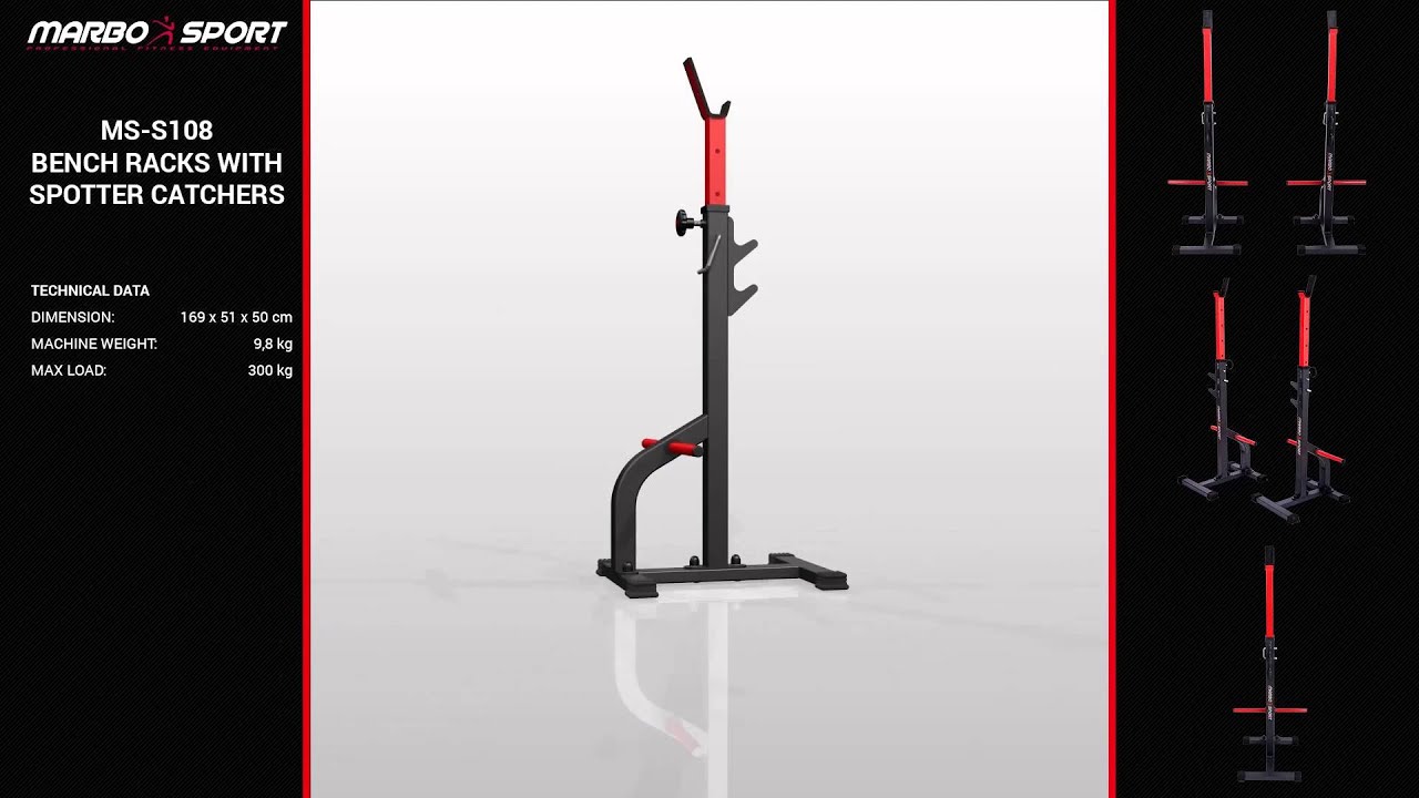 Marbo Sport Bench racks with spotter catchers MS-S108