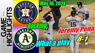 Houston Astros vs Athletics [Highlights] Astros Sweep Atheltics 8 - 1. Great play Jeremy Pena 🤘🤘🤘