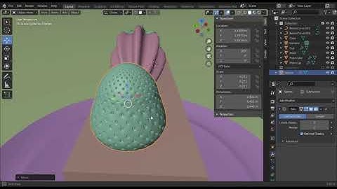 3D ANIME FOOD PART 2 MODELING PART 2 - EEVEE