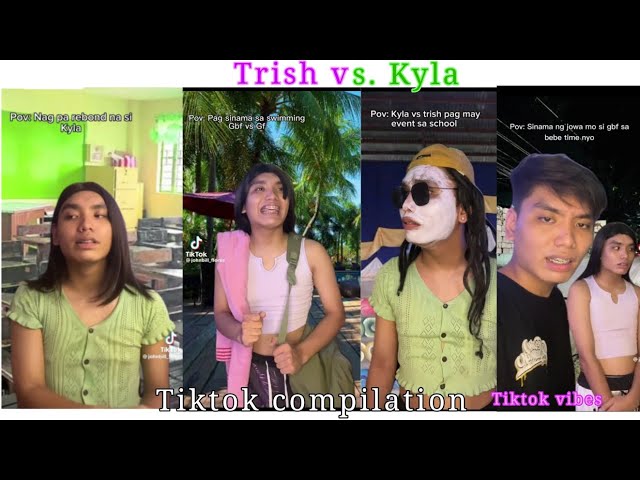 Trish Vs.Kayla/johnbill Tiktok compilation |Tiktok vibes class=