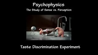 Psychophysics - Taste Discrimination Experiment