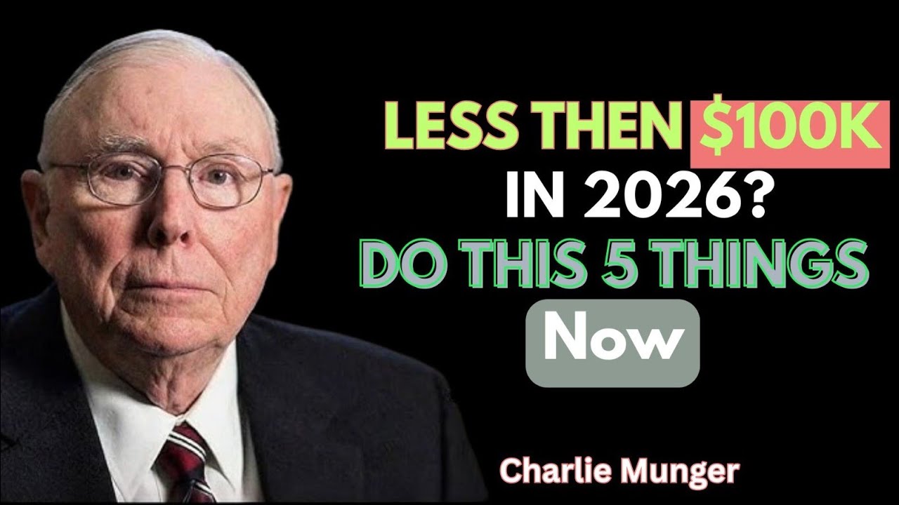 Charlie Munger: If You Have Less Than $100K in 2026 Do These 5 Things NOW