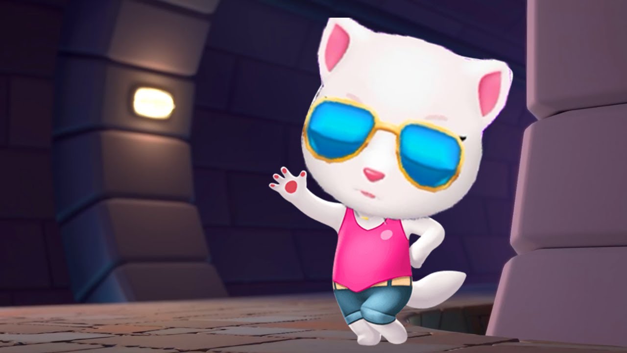 Talking Tom Gold Run Android Gameplay Talking Angela YouTube